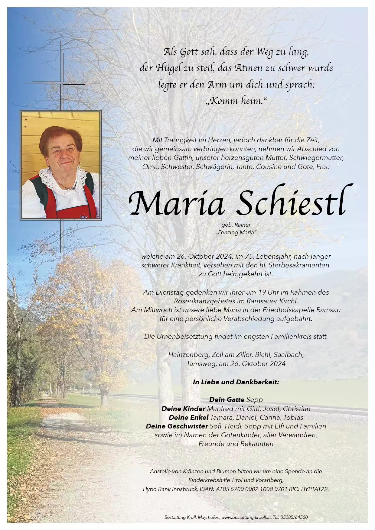 Parte von Maria Schiestl